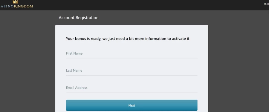Casino Kingdom Login and Deposits