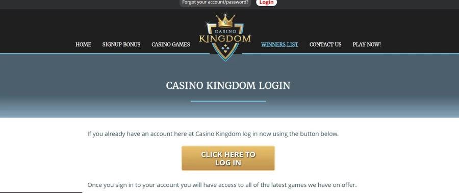 Casino Kingdom Sign Up